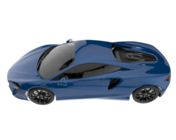 Sport car isolated on transparent background. 3d rendering - illustration png