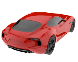 carro esporte isolado em fundo transparente. renderização 3D - ilustração png