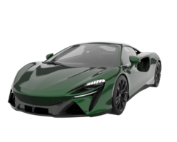 voiture de sport isolée sur fond transparent. rendu 3d - illustration png