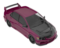 Sport car isolated on transparent background. 3d rendering - illustration png