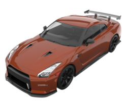 Sport car isolated on transparent background. 3d rendering - illustration png