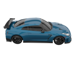 sport auto geïsoleerd Aan transparant achtergrond. 3d renderen - illustratie png