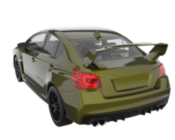 carro esporte isolado em fundo transparente. renderização 3D - ilustração png