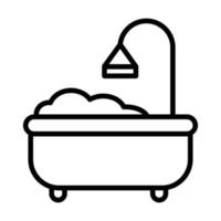 icono de vector de baño