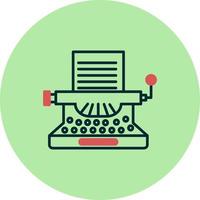 icono de vector de máquina de escribir