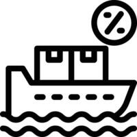 ilustración vectorial de crucero en un fondo. símbolos de calidad premium. iconos vectoriales para concepto y diseño gráfico. vector