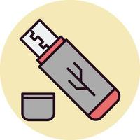 icono de vector de unidad usb