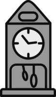 icono de vector de reloj de cuco