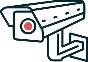 icono de vector de cámara cctv