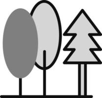 icono de vector de árbol