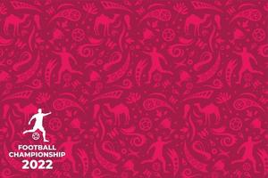 Football Background Vector. Football background for banner, and soccer championship vector