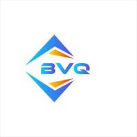 Diseño de logotipo de tecnología abstracta bvq sobre fondo blanco. concepto de logotipo de letra de iniciales creativas bvq. vector