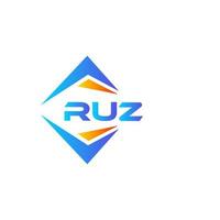 RUZ abstract technology logo design on white background. RUZ creative initials letter logo concept. vector