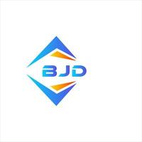 diseño de logotipo de tecnología abstracta bjd sobre fondo blanco. concepto de logotipo de letra de iniciales creativas bjd. vector