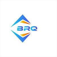 brq diseño de logotipo de tecnología abstracta sobre fondo blanco. concepto de logotipo de letra de iniciales creativas brq. vector