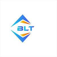 diseño de logotipo de tecnología abstracta webblt sobre fondo blanco. concepto de logotipo de letra de iniciales creativas blt. vector