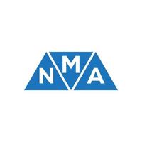 MNA abstract initial logo design on white background. MNA creative initials letter logo concept. vector