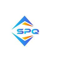 SPQ abstract technology logo design on white background. SPQ creative initials letter logo concept. vector