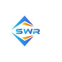 SWR abstract technology logo design on white background. SWR creative initials letter logo concept. vector