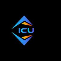 ICU abstract technology logo design on white background. ICU creative initials letter logo concept. vector