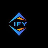 ify diseño de logotipo de tecnología abstracta sobre fondo blanco. ify concepto creativo del logotipo de la letra de las iniciales. vector