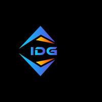 diseño de logotipo de tecnología abstracta idg sobre fondo blanco. concepto de logotipo de letra de iniciales creativas idg. vector