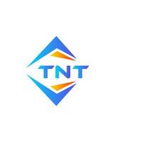 diseño de logotipo de tecnología abstracta tnt sobre fondo blanco. concepto de logotipo de letra de iniciales creativas tnt. vector