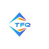 diseño de logotipo de tecnología abstracta tfq sobre fondo blanco. concepto de logotipo de letra inicial creativa tfq. vector