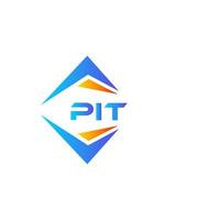 PIT abstract technology logo design on white background. PIT creative initials letter logo concept. vector