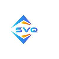 diseño de logotipo de tecnología abstracta svq sobre fondo blanco. concepto de logotipo de letra de iniciales creativas svq. vector