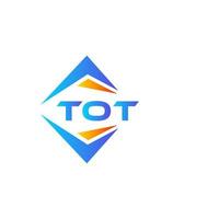 TOT abstract technology logo design on white background. TOT creative initials letter logo concept. vector