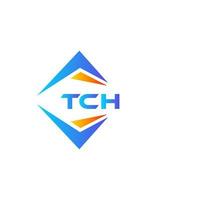 tch diseño de logotipo de tecnología abstracta sobre fondo blanco. tch concepto de logotipo de letra inicial creativa. vector