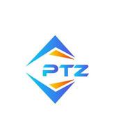 PTZ abstract technology logo design on white background. PTZ creative initials letter logo concept. vector