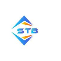 STB abstract technology logo design on white background. STB creative initials letter logo concept. vector