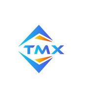 diseño de logotipo de tecnología abstracta tmx sobre fondo blanco. concepto de logotipo de letra de iniciales creativas tmx. vector