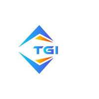 TGI abstract technology logo design on white background. TGI creative initials letter logo concept. vector