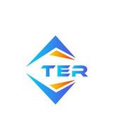 TER abstract technology logo design on white background. TER creative initials letter logo concept. vector