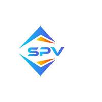 diseño de logotipo de tecnología abstracta spv sobre fondo blanco. concepto de logotipo de letra de iniciales creativas spv. vector