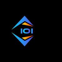 diseño de logotipo de tecnología abstracta ioi sobre fondo blanco. concepto de logotipo de letra inicial creativa ioi. vector