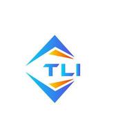 tli diseño de logotipo de tecnología abstracta sobre fondo blanco. concepto de logotipo de letra de iniciales creativas tli. vector