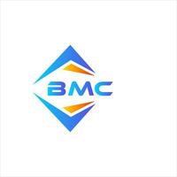 Diseño de logotipo de tecnología abstracta bmc sobre fondo blanco. concepto de logotipo de letra de iniciales creativas de bmc. vector