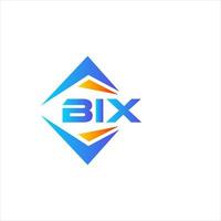 diseño de logotipo de tecnología abstracta bix sobre fondo blanco. concepto de logotipo de letra de iniciales creativas bix. vector