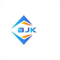 bjk diseño de logotipo de tecnología abstracta sobre fondo blanco. concepto de logotipo de letra de iniciales creativas bjk. vector