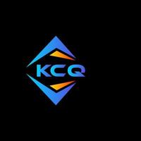 Diseño de logotipo de tecnología abstracta kcq sobre fondo negro. concepto de logotipo de letra de iniciales creativas kcq. vector