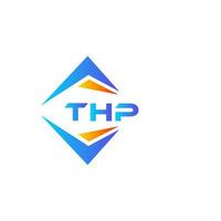 diseño de logotipo de tecnología abstracta thp sobre fondo blanco. concepto de logotipo de letra de iniciales creativas thp. vector