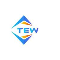 TEW abstract technology logo design on white background. TEW creative initials letter logo concept. vector