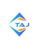 TAJ abstract technology logo design on white background. TAJ creative initials letter logo concept. vector