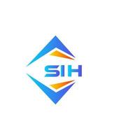 SIH abstract technology logo design on white background. SIH creative initials letter logo concept. vector