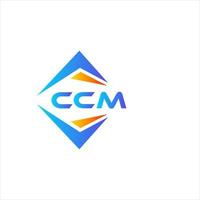 ccm diseño de logotipo de tecnología abstracta sobre fondo blanco. concepto de logotipo de letra de iniciales creativas ccm. vector