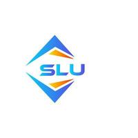SLU abstract technology logo design on white background. SLU creative initials letter logo concept. vector